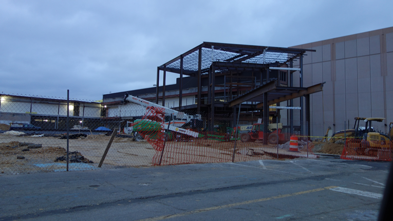 Construction in progress at Springfield Mall, VA